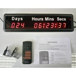1 inch  9digits Days hours minutes seconds digit countdown Festival Count