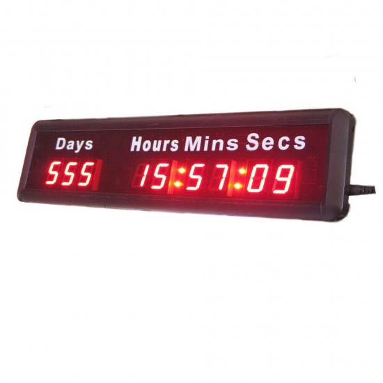 1 inch  9digits Days hours minutes seconds digit countdown Festival Count