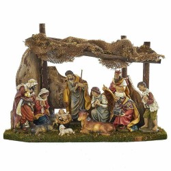 12 Piece Christmas Nativity Scene Set with Stable Figurine 11 Inch N0284 New