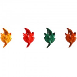 10X(300 Pieces Thanksgiving Leaves Table Scatter Mini Acrylic Leaves Acryli M4E0