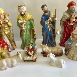 10 Piece Ceramic Nativity Set