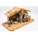 Wood Nativity Scene with 11 Hand Painted Figurines #2