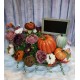 XL Personalized Fall Pumpkin Floral Arrangement- Custom Fall Centerpiece
